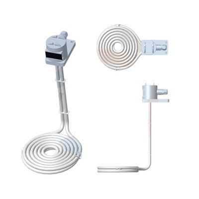 Gwresogydd Ptfe Trochi Coil AFlange Diwydiannol Diwydiannol gyda Thermostat Digidol